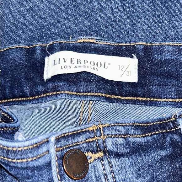 Liverpool Gia Glider High Rise Distressed Skinny Jeans in Westler Wash Sz 12/31 - Picture 5 of 9